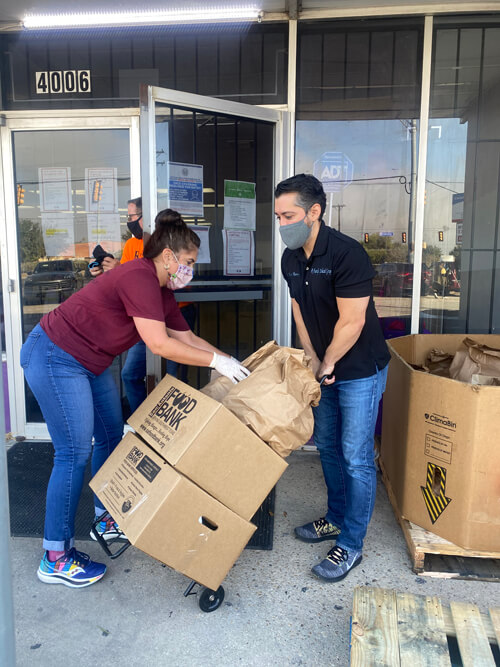 Serving up Gratitude at Food Distribution