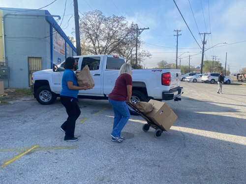 Serving up Gratitude at Food Distribution